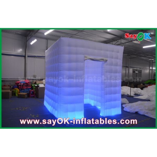 Photo Booth Decorations White One Door Inflatable PhotoBooth Cabinet Enclosed Mobile Photo Booth