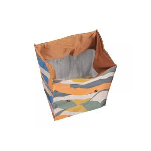 Leakproof Portable Canvas Cooler Bag , Reusable Canvas Insulated Tote