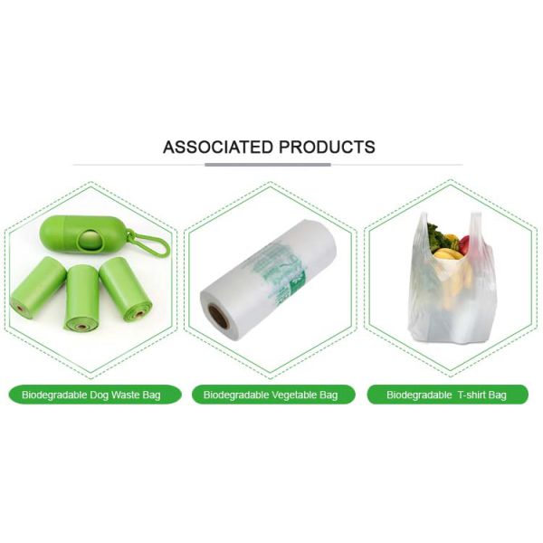 PLA Corn Based Compostable Bags Bioplastic 100% Biodegradable Plastic Trash Bags Garbage Waste Bags