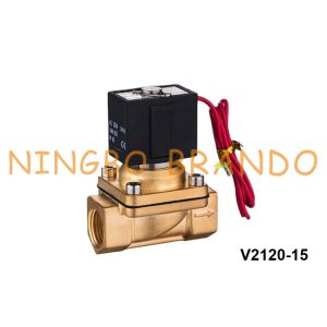 China SMC Type Brass Solenoid Valve For Water Gas 3/8'' VX2130-10 1/2'' VX2130-15 220V AC 24V DC on sale