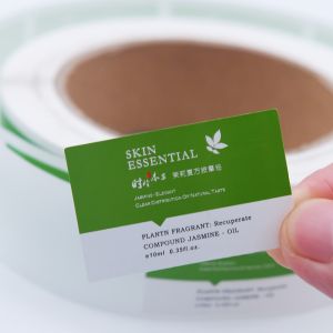 White PVC 10ml Vial Pantone Adhesive Sticker Labels