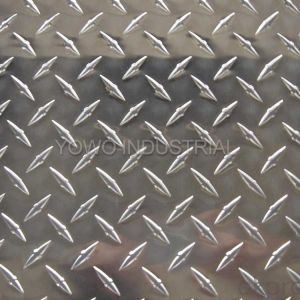 1060 Alloy 5.0mm Checker Aluminum Embossed Plate