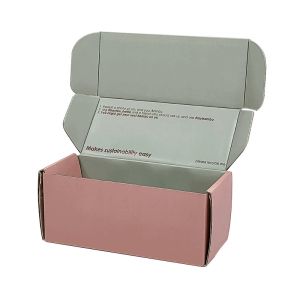 Custom Printed Mailer Box Pink Personalized Cosmetics Mailing Packaging Boxes