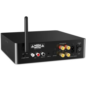 LDAC Hi Res Home Audio Amplifier Bluetooth HiFi Receiver OLED With Optical AUX