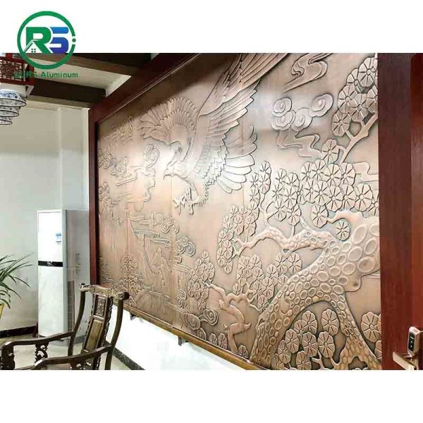 Relief Craftsmanship Aluminum Decorative Screens CNC Cutting 5.0mm 6.0mm