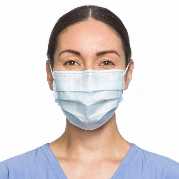 Quality 50pcs 3 Layers Disposable Face Coronaviruses Mask Dental Surgical Medical Mask Industry Loop Dust Coronaviruses Protecti wholesale