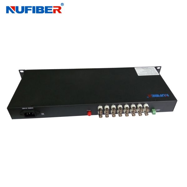 16BNC Fiber Video Converter Transmitter For CCTV NF-16V-T/R-F20