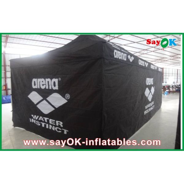 Easy Up Canopy Tent Aluminum Frame Folding Waterproof Tent / Black Giant Outdoor Tent