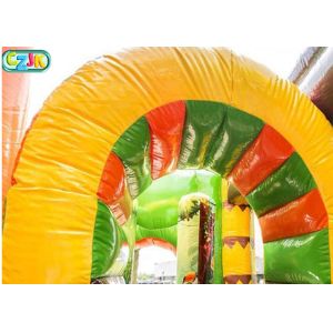 Dinosaur Pattern Inflatable Bounce House Combo Soft High Performance