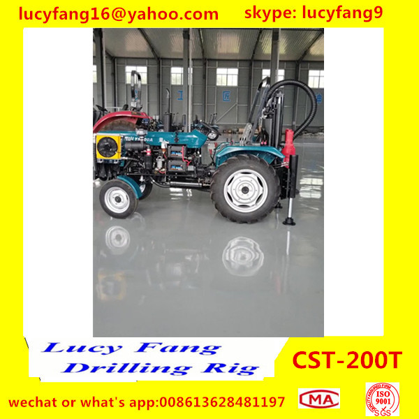 China Cheapest Good Quality Tractor Mounted Mobile Water Well Drilling Rig For 300m Depth