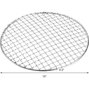 Anping BBQ Barbecue Net with Legs 304 Stainless Steel Wire Grill Cross Steaming