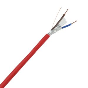 FPLR Tinned Copper/Copper Stranded Fire Alarm Cable with 2cores 1/0.5tc mm Drain