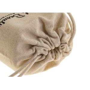 Jewelry Packaging Cotton Drawstring Bag Small Size 12*14cm 1 Color Silk Printing