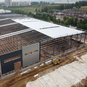 China Q235B Steel Structure Warehouse with Galvanized Metal Frame on sale