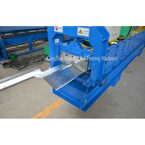 Galvanized Steel Ridge Cap Roll Forming Machine With 12 Rows rollers 45# steel