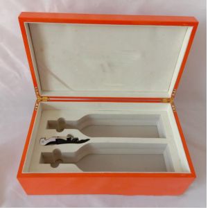 Orange Whiskey Wooden Wine Box Sustainable Materials For Packaging