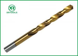 China HSS4341 Twist Drill Bit , Roll Forged Half Ground Tin Coated hss Drill Bits on sale