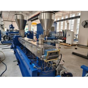 CaCO3 High Filler Masterbatch Compounder Machine Manufacturer Co Rotating Twin