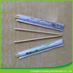 20 cm Disposable Bamboo Round Chopsticks with Custom Printed Logo