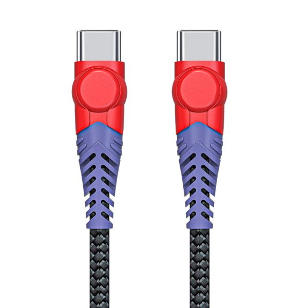 Quality USB C to USB C 60W PD/QC Fast Charging Cable 3A, USB Type C to C Nylon Braided Cord wholesale