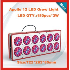 Cheap newest 180x3w Apollo Hydroponic flower plant growing lamp 12 Led grow light for sale