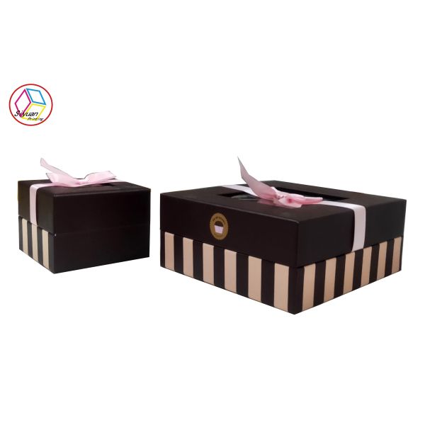 Quality Personalized Coated Paper Cupcake Gift Boxes with Plastic Insert wholesale