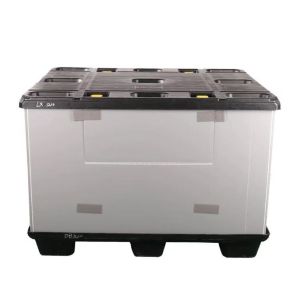 Foldable Plastic Pallet Containers 300kg Capacity Foldable Turnover Box