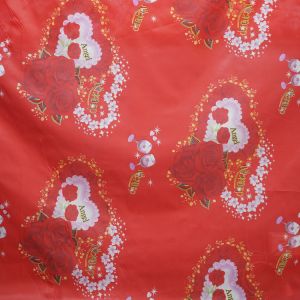 Excellent Elasticity Red 43D Festive Mattress Quilt Fabric 65gsm-100gsm