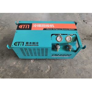 Portable CM6600 Refrigerant Recovery Machine with 2HP Oil-Free Compressor and
