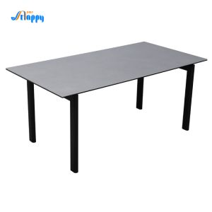 1650mm Ceramic Rectangular Dining Table Long Lasting For Family Use DT-996-165
