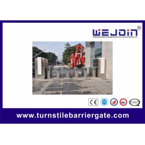 600mm Wing Adjustable Pedestrian Turnstile Gate / Automatic Swing Gate Turnstile