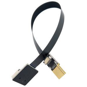A Male To HDMI Female FPV HDMI Cable , FPC Flat Cable For Multicopter Aerial