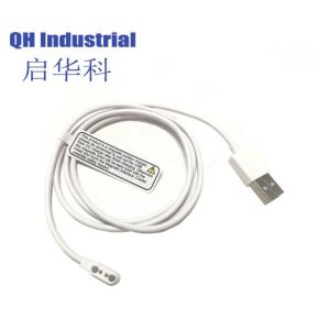 Shenzhen factory with 2 pogo pin connector smart watch fast charging cable