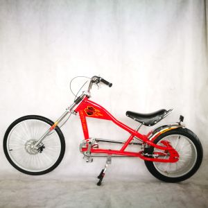 24" V Brake/ Disc Brakes 4.0 Tire Single Speed Chopper Bicycle for American
