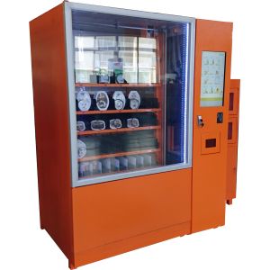 Snack Food Vending Kiosk With Coin Bill Credit Card Payment And Remote Platform