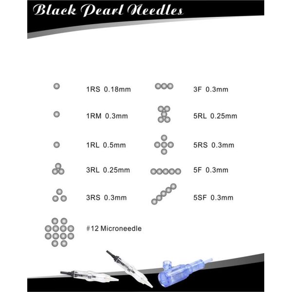 Professional Screw Cartridge Needle Suitable for Black Pearl Semi Permanent Makeup Machine Kit