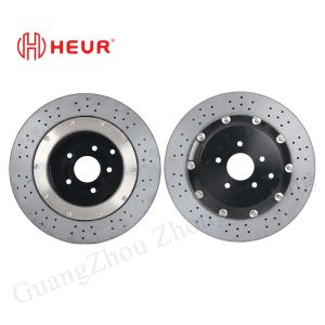 Cheap Heur Brake Carbon Ceramic Disc For Toyota Lc200 Sena Modification 380*28mm rear Set for sale