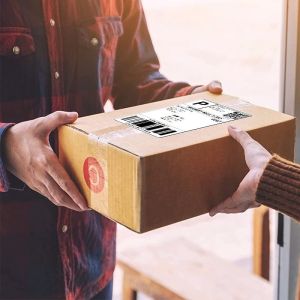 Biodegradable Shipping Labels A6 Waybill 4x6 Thermal Fanfold Labels