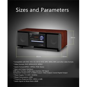 Cheap Sleek Design High Density Sheet Dual Channel Bookshelf Speaker with Remote for Movie for sale