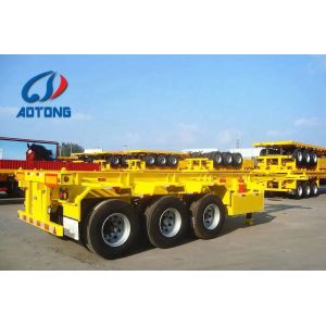 35/50 Tons 2/3 Axles Heavy Duty 20ft 53ft Flatbed Semi Trailer for Container