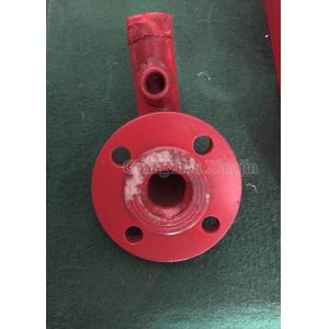 Red / Sliver Steel Flange Fire Fighting Accessories Connecting Pipe