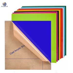 1.2g/Cm3 Density Colored Acrylic Sheets Cast Process For Retail And Advertising
