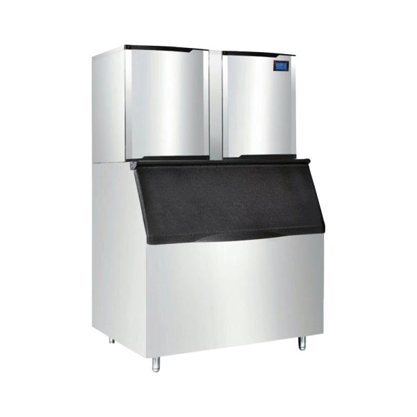 Quality Large Capacity Commercial Cube Ice Machine with Ice Storage Bin, Intelligent Control System and Automatic Operation for Easy Ice Production wholesale