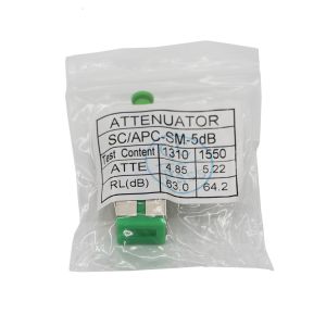 SC/APC pulg-in optical attenuator with stable attenuation 1~25dB, single mode