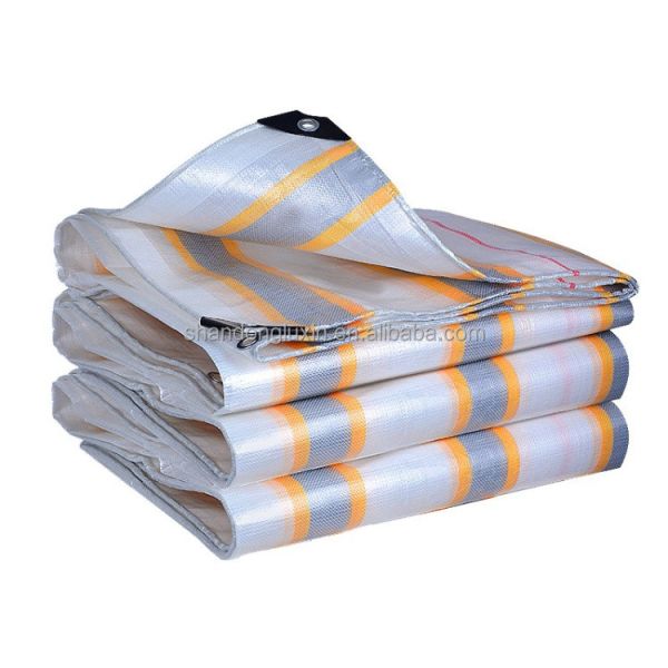 Quality PE Coated Tarpaulin Stripe Rainproof Waterproof Moisture-proof Dustproof Sun Resistant wholesale