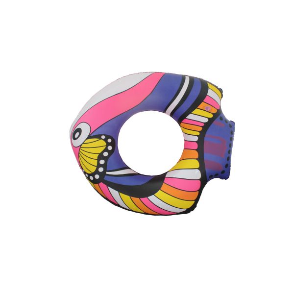 Quality Inflatable fish designed swim ring for customized,60cm dia wholesale