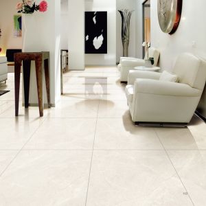 Polished Glazed Porcelain Tile with Rectified Edge 9mm Thickness