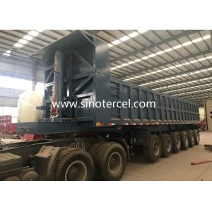 China Capacity 24Cbm Tipper Semi Trailer Truck With Leaf Spring Suspension on sale