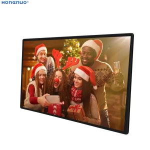 65 Inch 4k Wall Mounted Digital Signage Ultra Thin With High Brightness