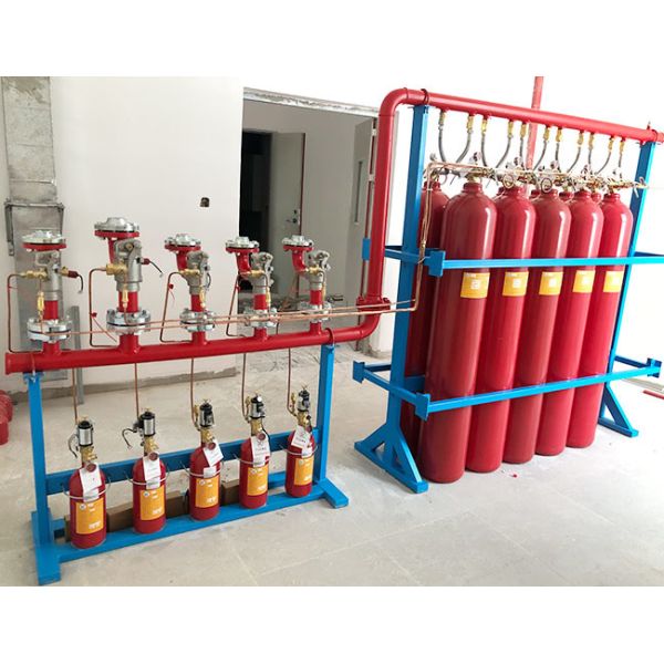 Co2 Clean Agent Fire Suppression System Fm200 External Storage Pressure For
